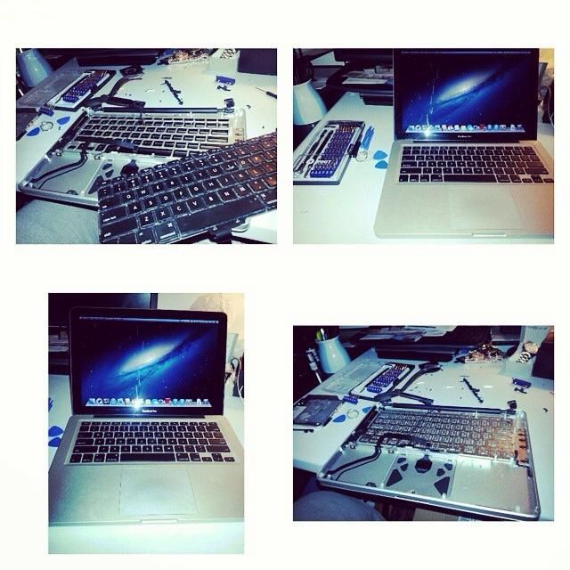 MacBook Pro keyboard needed to be replaced after a