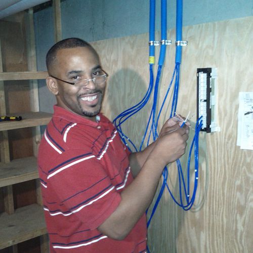 Installing cat 5 cable for secure internet usage t