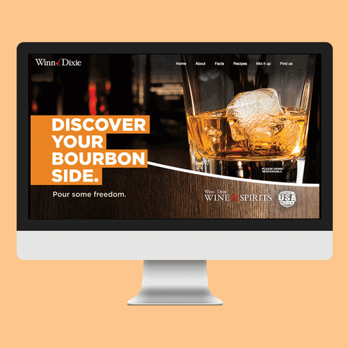 Designed and developed bourbon campaign micro-site