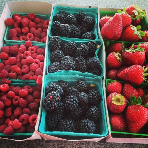 Farm fresh berries are full of antioxidants.