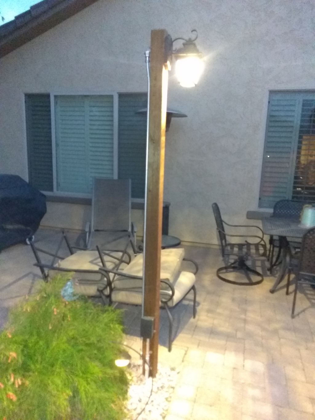 Outlet and Light Post Install