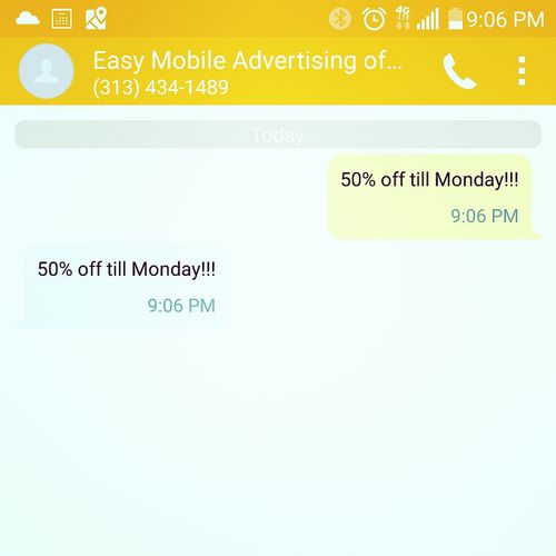 Send Text-ads across the country - starting at $1/