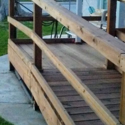 this is a deck we built for one of our customers w