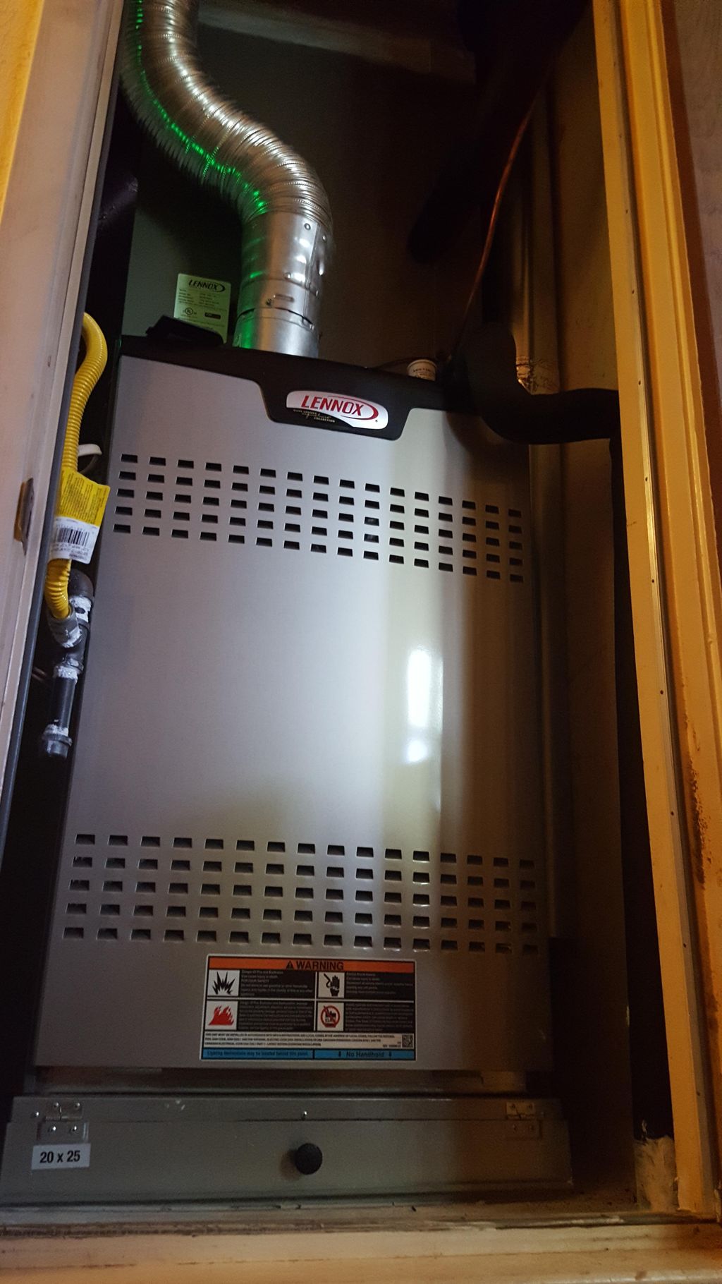 New indoor unit in closet