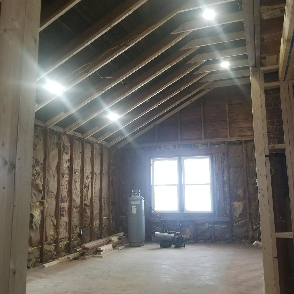 A vaulted ceiling we completed in 2017