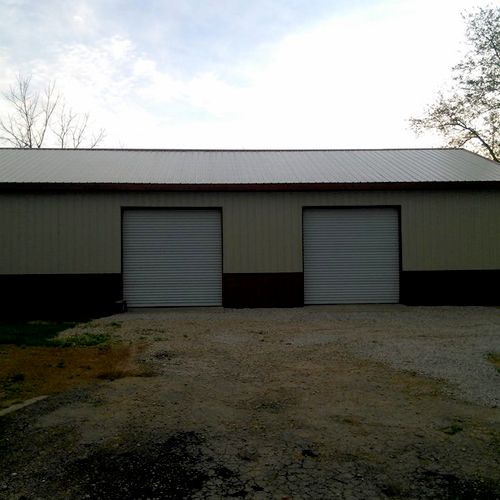 Pole barn garage under finished