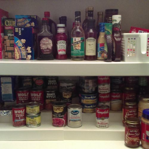 organized pantry for client