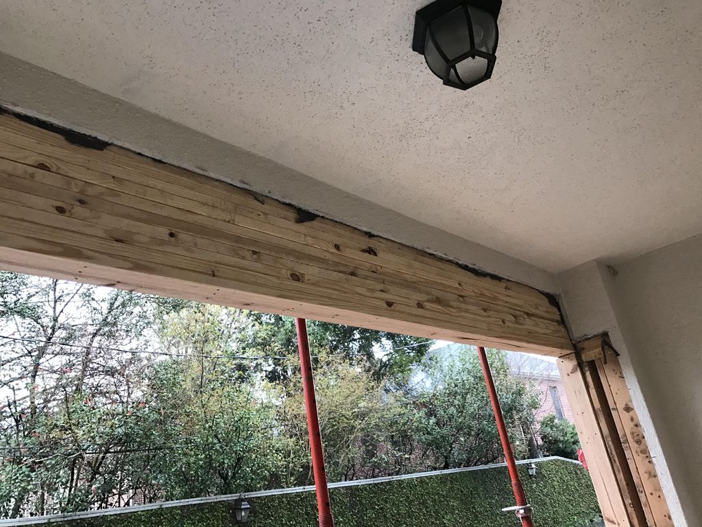 Beam design at a town home.