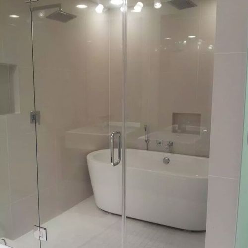 Bathtub inside of shower-Cleaned by Reliable Clean