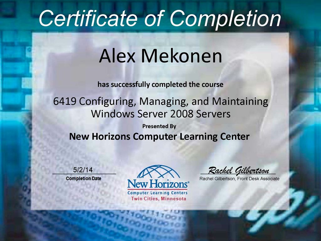 Managing and Configuring Windows Server 2008 R2