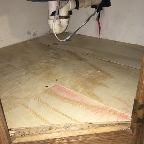 Installed new wood base