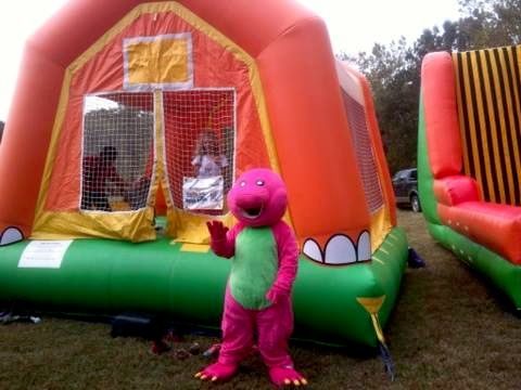 Dino house and costume. 