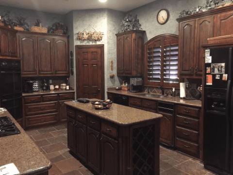 This is the kitchen of one of my recent reviews. I