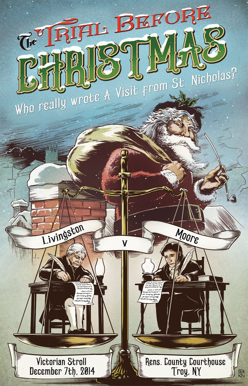 Trial Before Christmas Event Poster