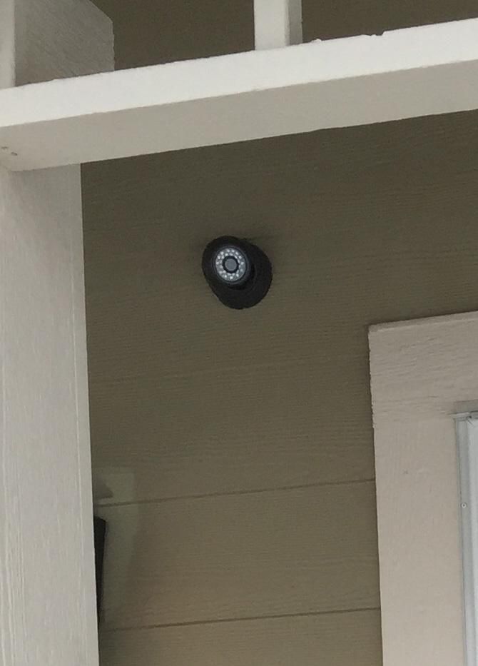 Camera on residential entry