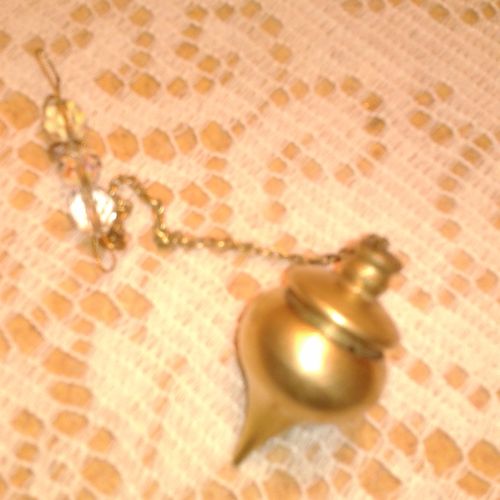This is my pendulum. It is a dowsing instrument. I