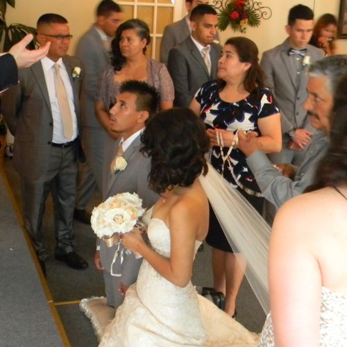 This is part of a traditional Hispanic wedding!
