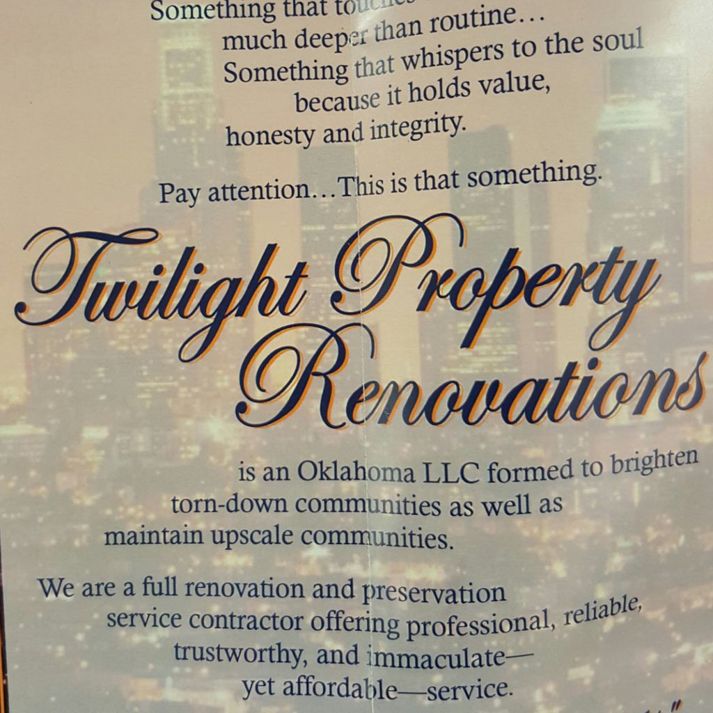Twilight Property Renovation