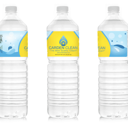 Product packaging: design labels for water bottles