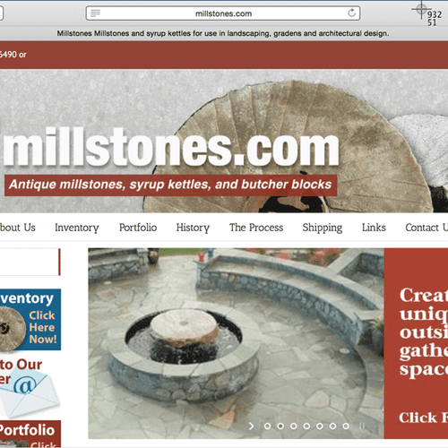 Responsive website design created for Millstones.c