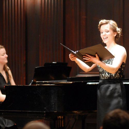Performing in a recent voice recital