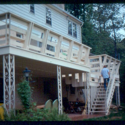 A Lindell style deck I built & designed in the mid