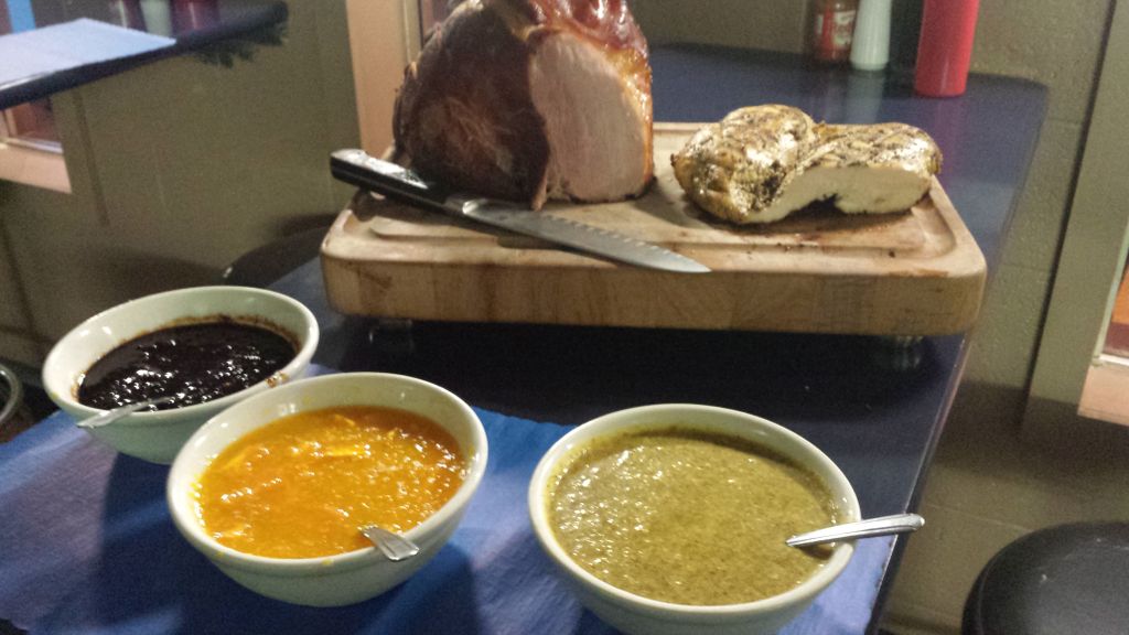 Sample Carving Station..Ham & Jumbo Chicken