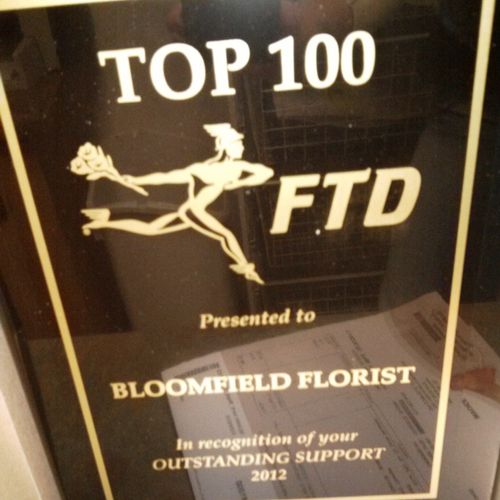 Top 100 FTD Florist in the World!