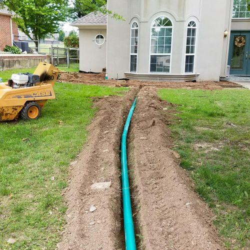 Green SD pipe is used for maintenance and cleaning