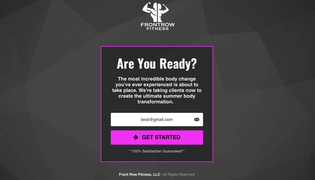 Insanely attractive landing pages...