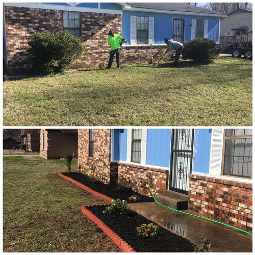 We create and maintain flower beds