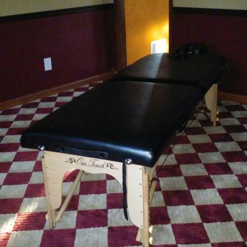   One of my professional massage tables 
