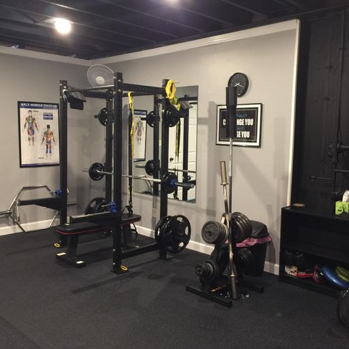 My home gym for you to use with me.