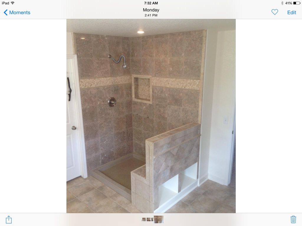 Bathroom shower remodeled