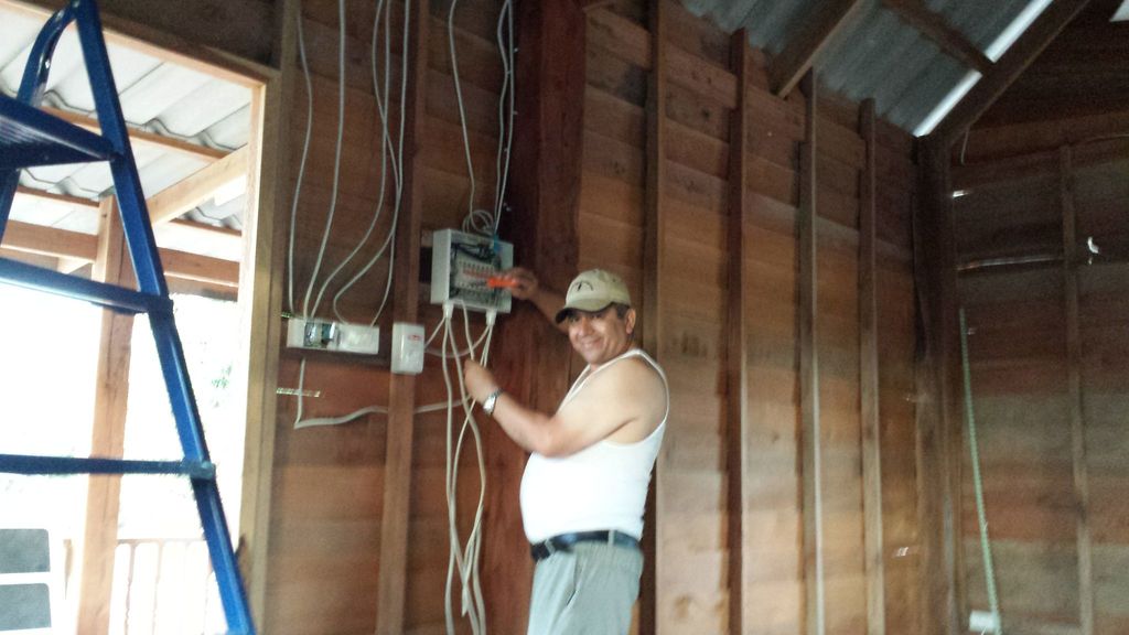 Electric wiring entire house. (Sakon Nakhon, Thail