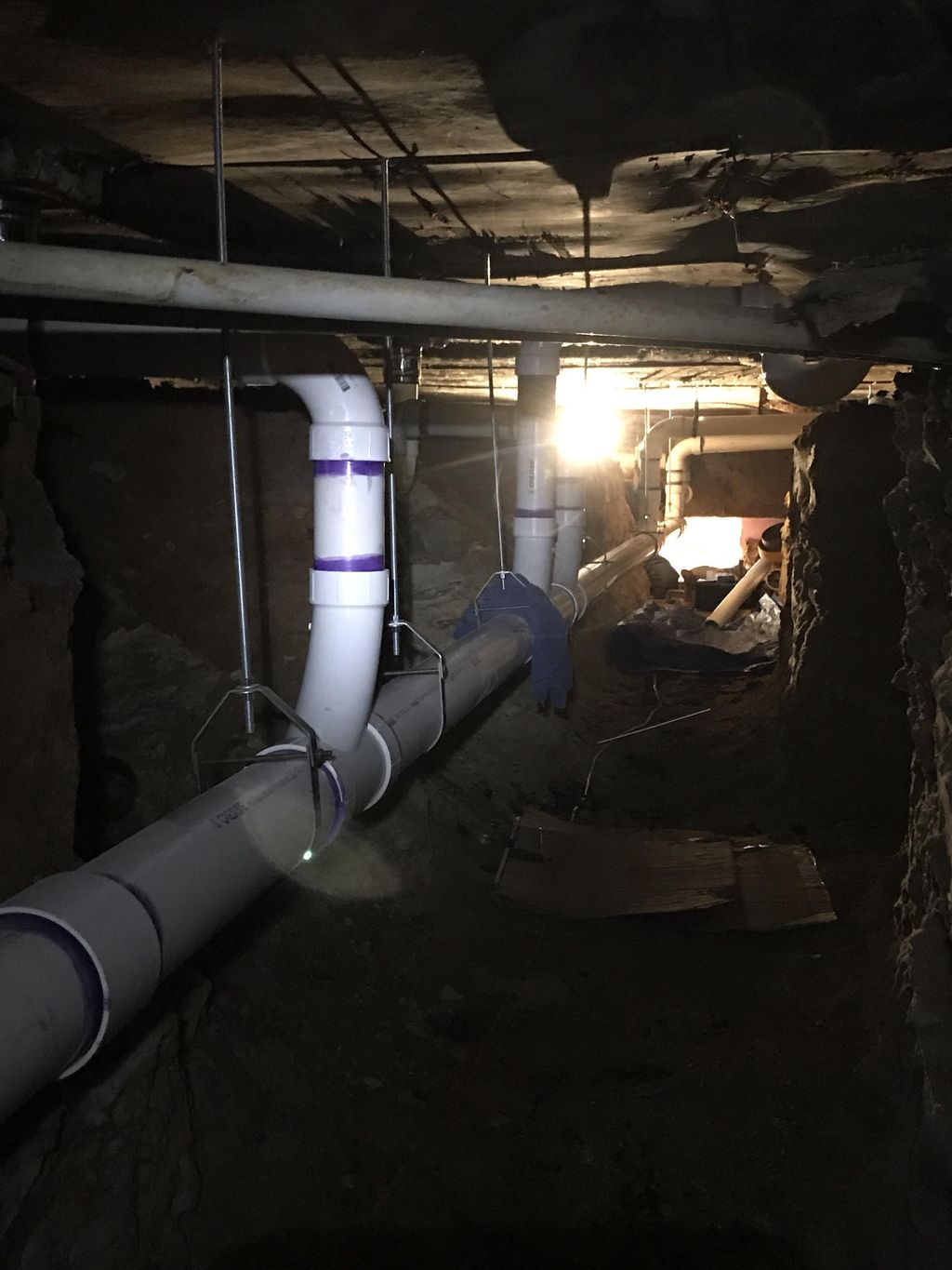 New DWV for Hilltop Elementary in 4X3 tunnel