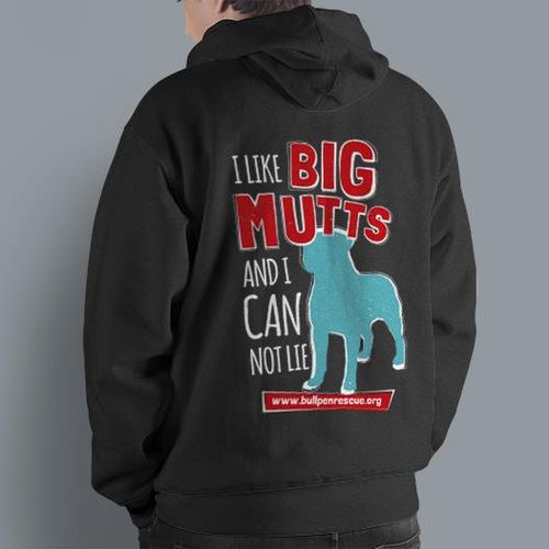 Hoodie design for the Bullpen Dog Rescue for large