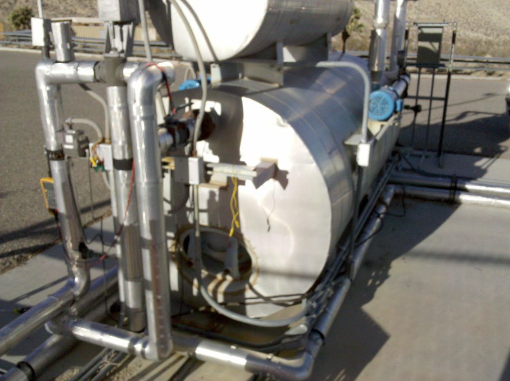 This is the chilled water storage tank for the abo