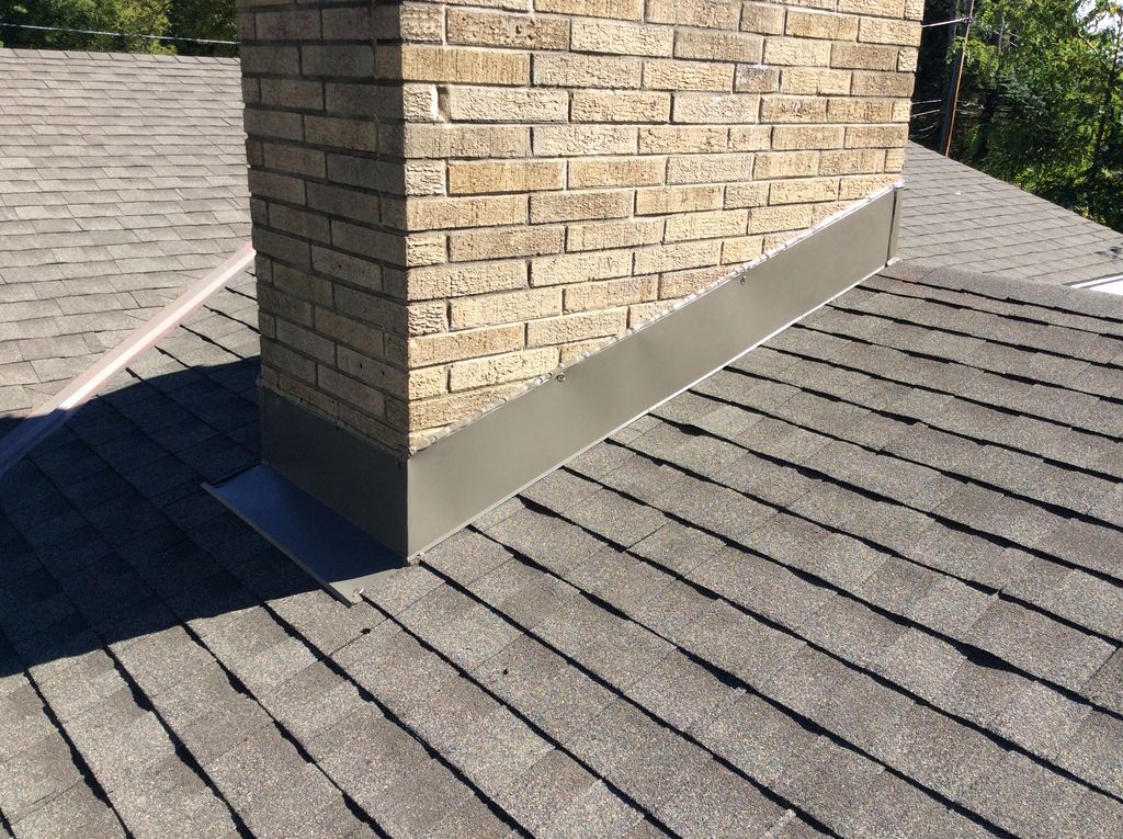Residential Roof Replacement - Chimney Flashing - 