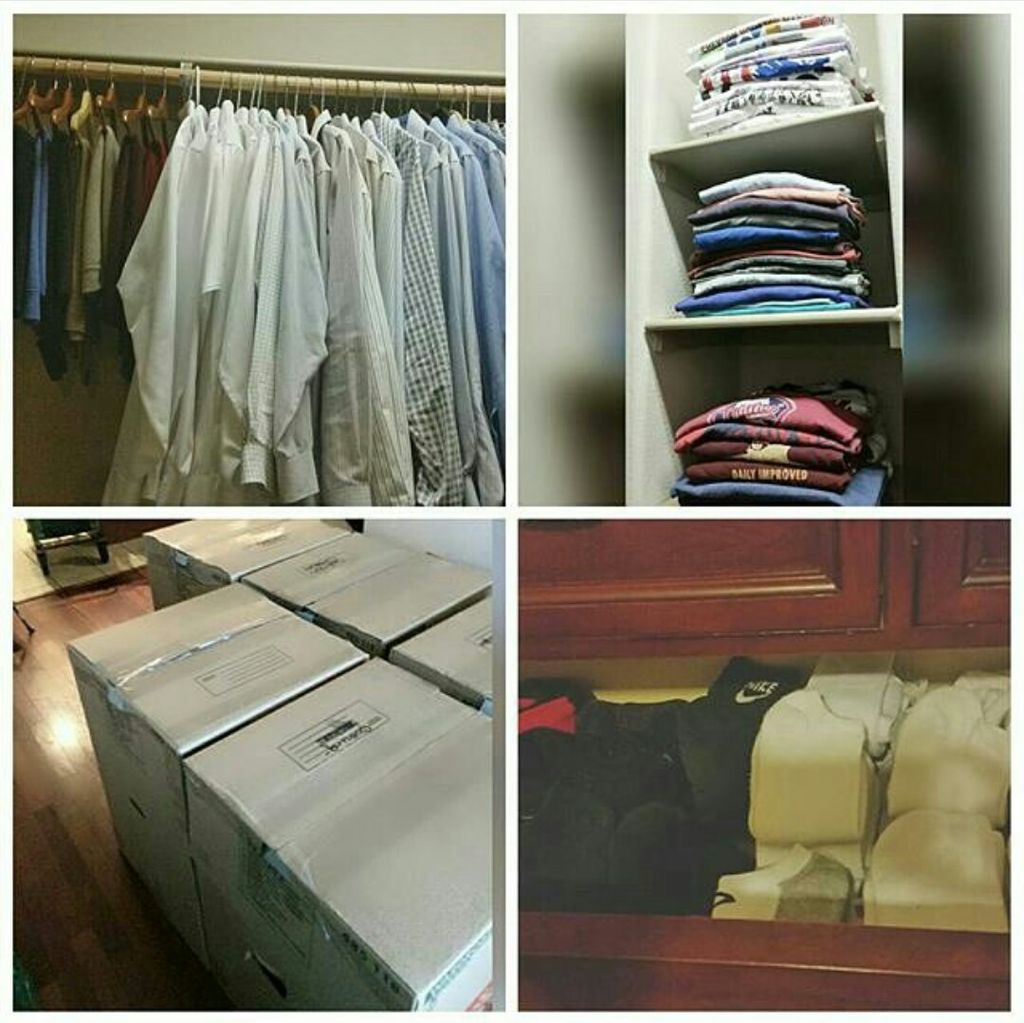 Men's Closet Organized