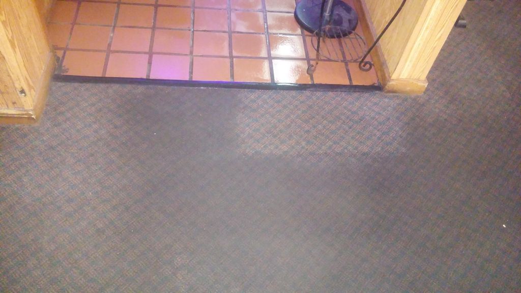 This WAS an extremely soiled restaurant carpet. Ca