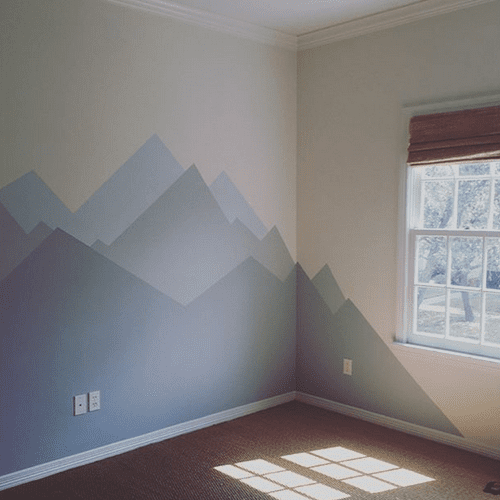 "Mountainscape" (indoor mural)