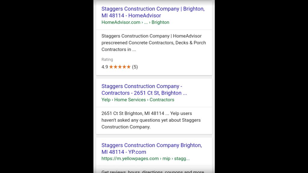 Staggers construction