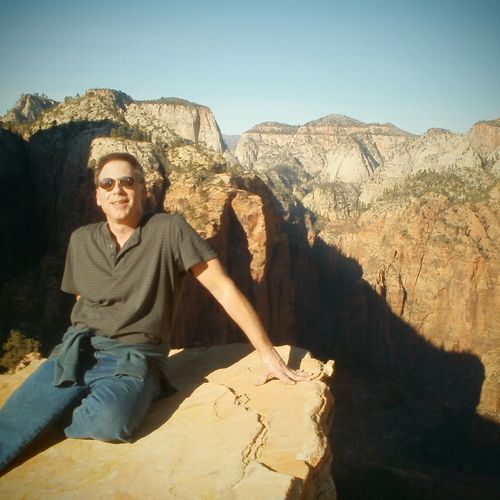On the top of Angels Landing...WOW!   :)
