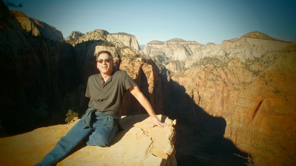 On the top of Angels Landing...WOW!   :)