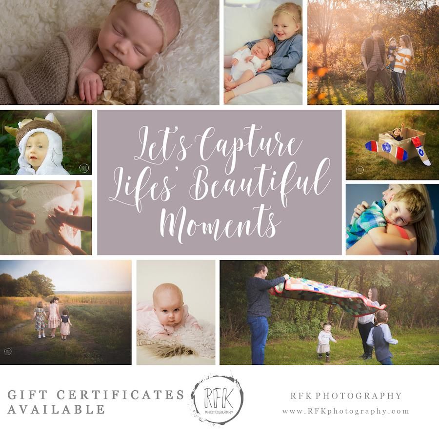 Gift Certificates available for all sessions.