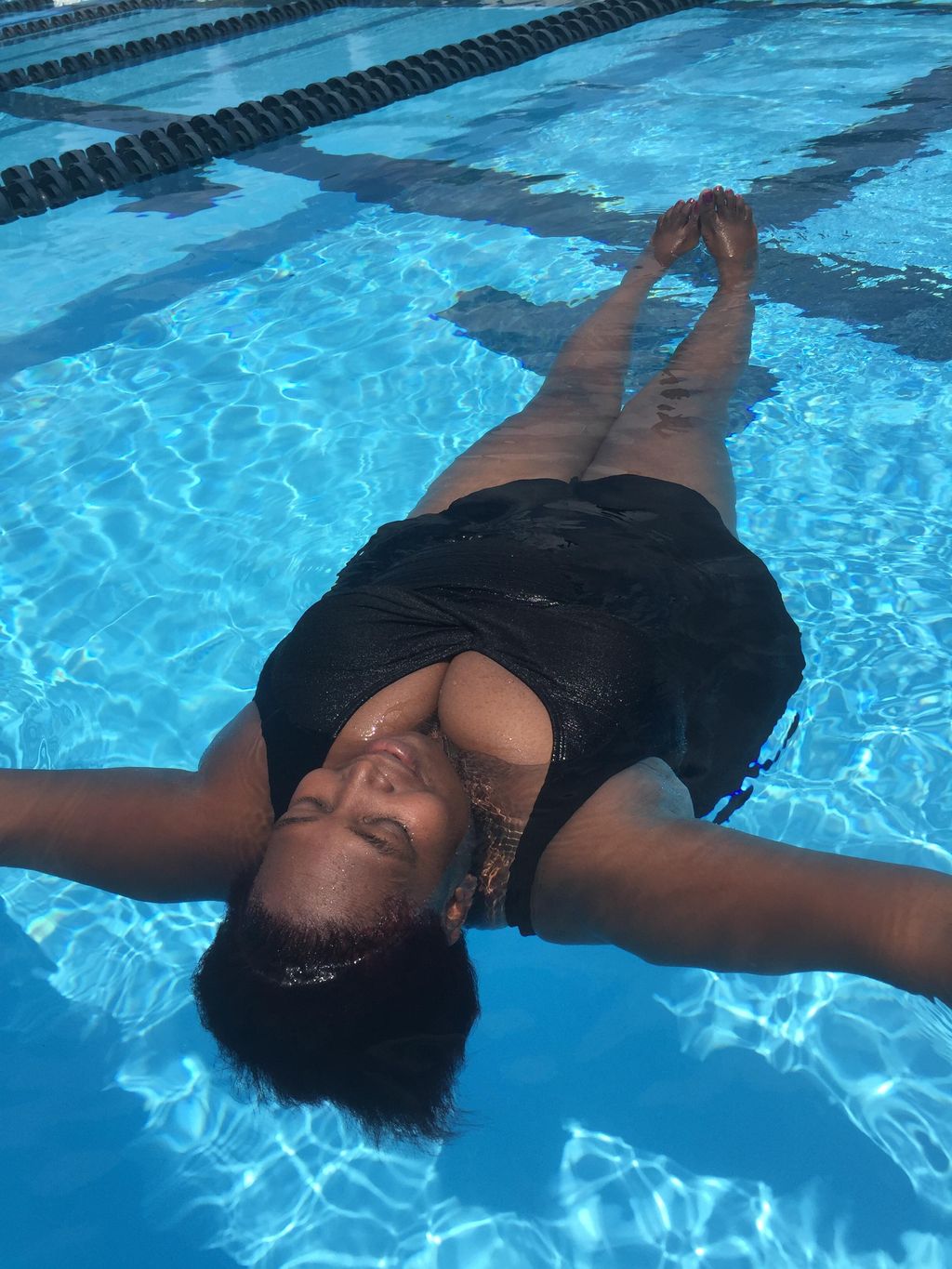 When we met for our first lesson, Maydene was scar