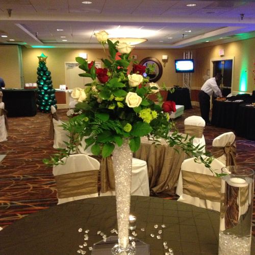 Cascading centerpieces for wedding I did for a ver