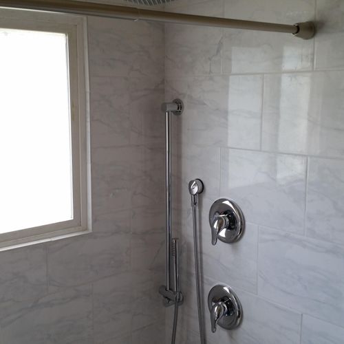 this is a shower I did from the ground up.  