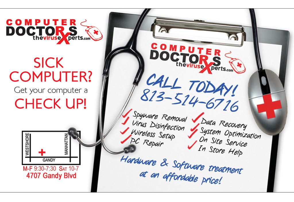 Tampa Computer Doctors Tampa Computer Repair Flyer